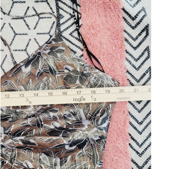 Tanya Taylor Meredith Metallic Silk Blend Maxi Dress, sz 14 - Picture 13 of 16